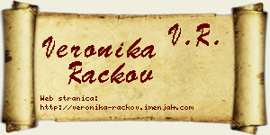Veronika Rackov vizit kartica
